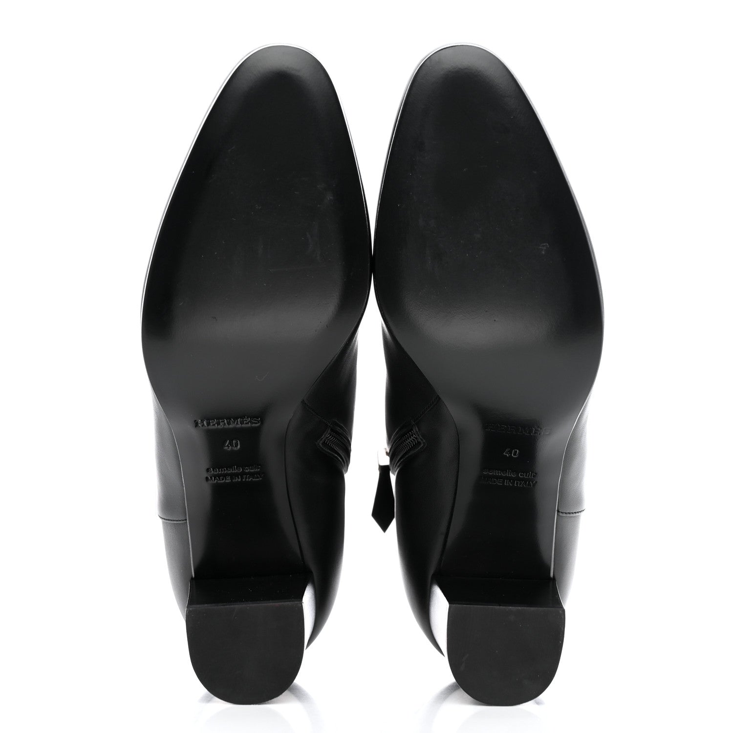 Hermes Calfskin Saint Germain Ankle Boots 40 Black 5 of 9