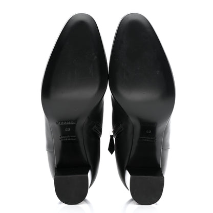 Hermes Calfskin Saint Germain Ankle Boots 40 Black 5 of 9