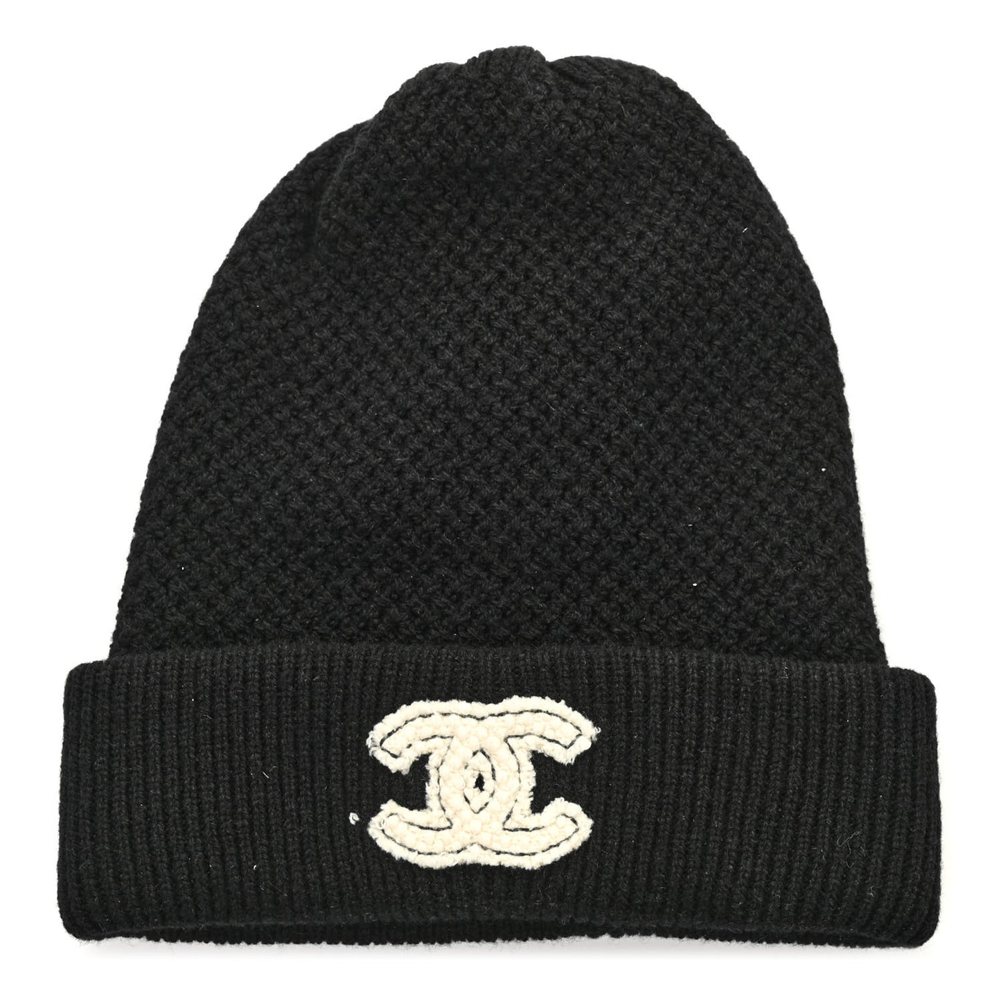 Cashmere CC Logo Beanie Hat Black