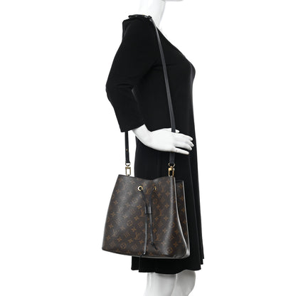 Louis Vuitton Monogram Neonoe MM Black 2 of 14