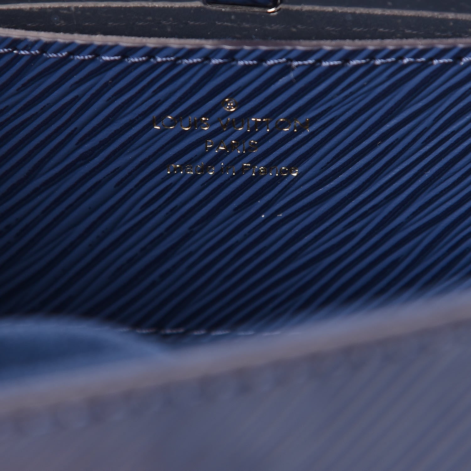 Louis Vuitton Epi Twist Shoulder Bag MM Indigo 8 of 10