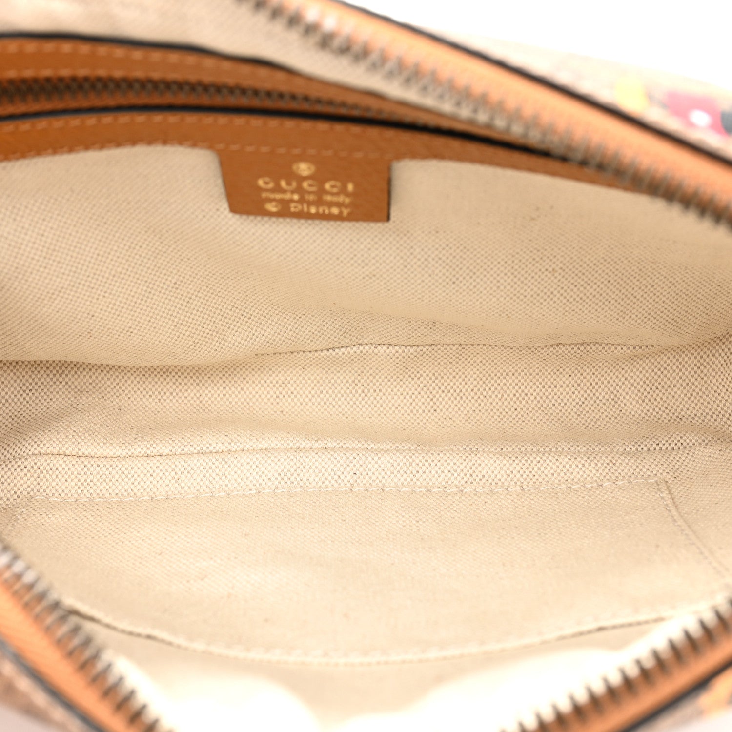 Gucci X DISNEY Mini Vintage GG Supreme Monogram Mickey Mouse Small Belt Bag 100 40 Beige Vintage Sun Oil 5 of 10