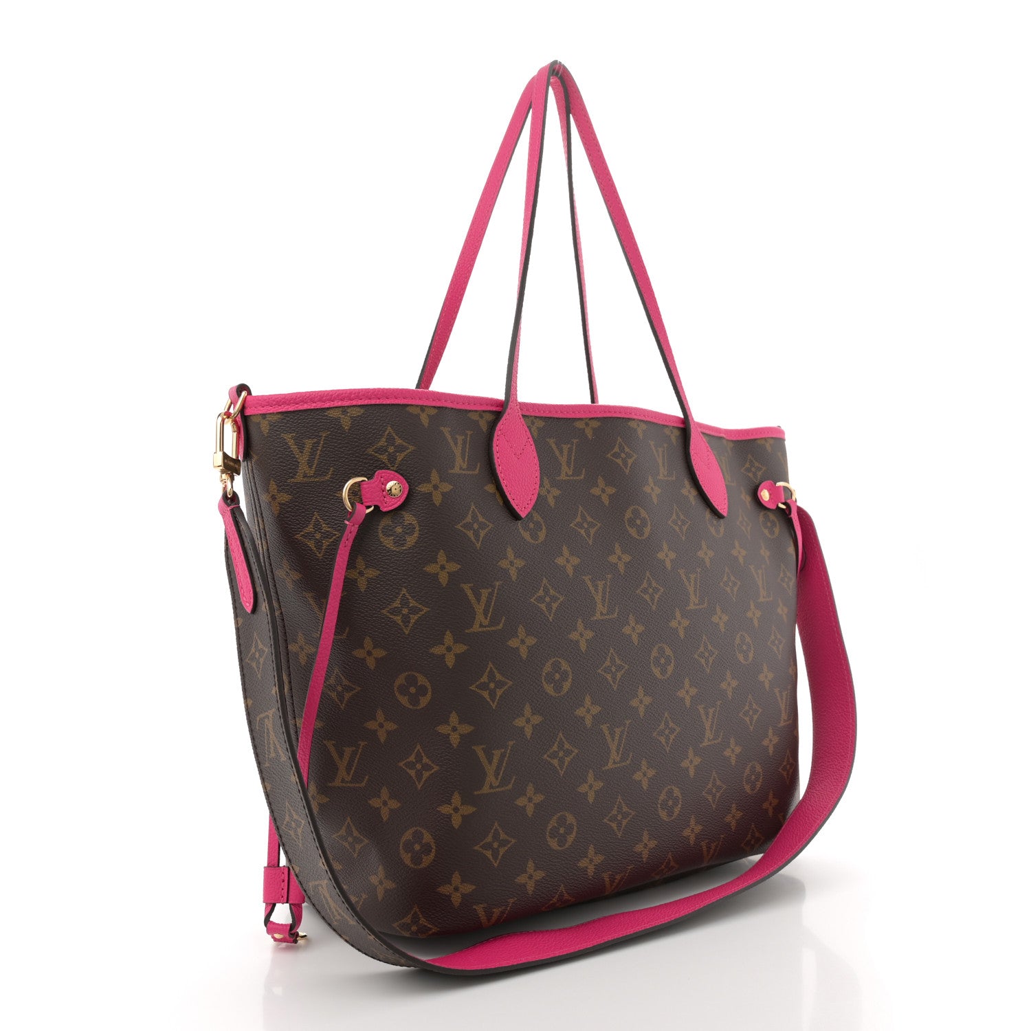 Louis Vuitton Monogram Inside Out Neverfull Bandouliere MM Rose Pondichery 3 of 9