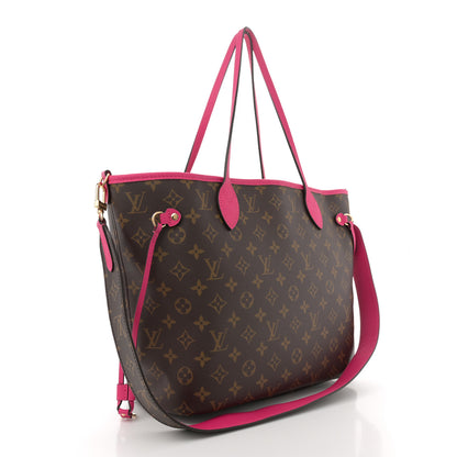 Louis Vuitton Monogram Inside Out Neverfull Bandouliere MM Rose Pondichery 3 of 9