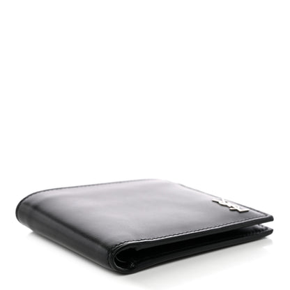 Saint Laurent Matte Calfskin Tiny Cassandre East West Wallet Black 4 of 8