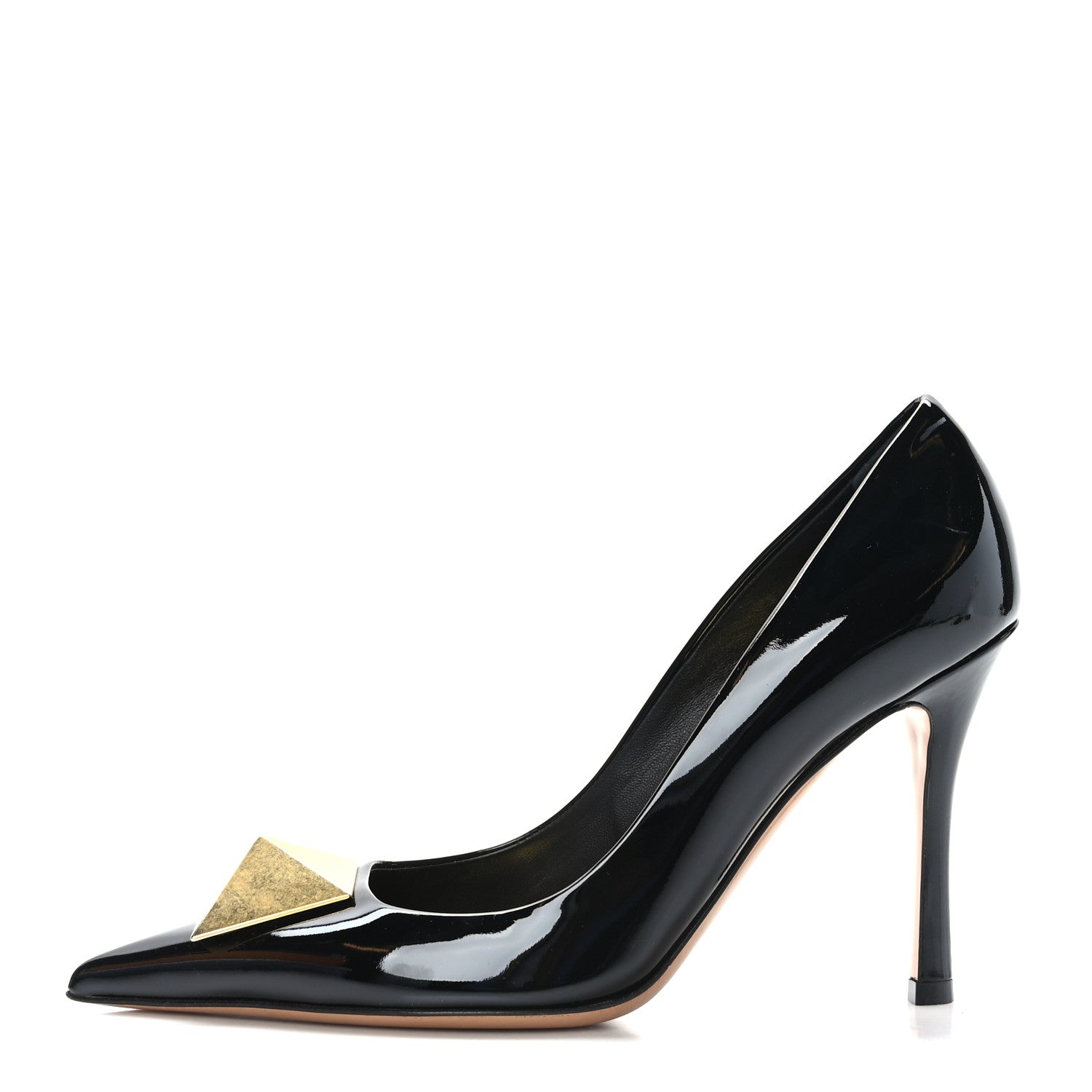 Valentino Garavani Patent One Stud 100mm Pumps 36.5 Black 1 of 7