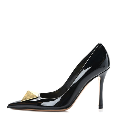Valentino Garavani Patent One Stud 100mm Pumps 36.5 Black 1 of 7