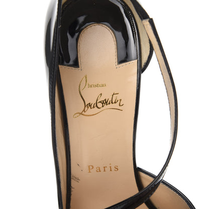 Christian Louboutin Patent Shiny Nappa Crissos Pumps 40 Black 6 of 8