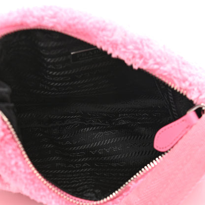 Prada Terry Cloth Mini Re-Edition 2000 Bag Petalo Black 5 of 10