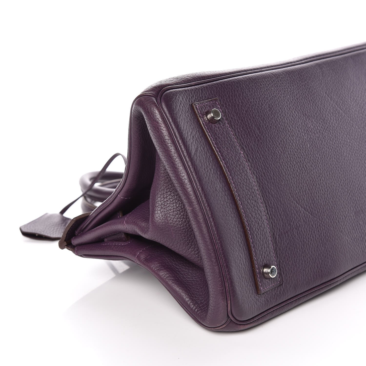 Hermes Taurillon Clemence JPG Birkin 42 Raisin 39 of 56