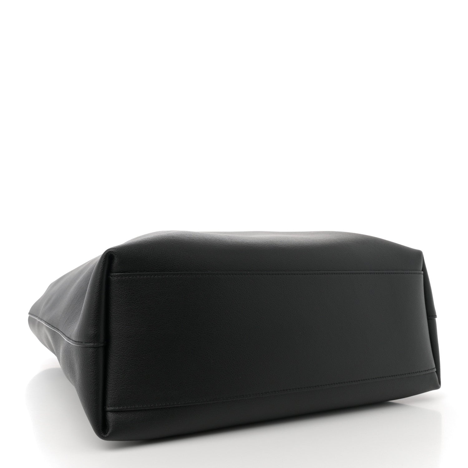 Saint Laurent Calfskin Bold Shopping Tote Black 5 of 13