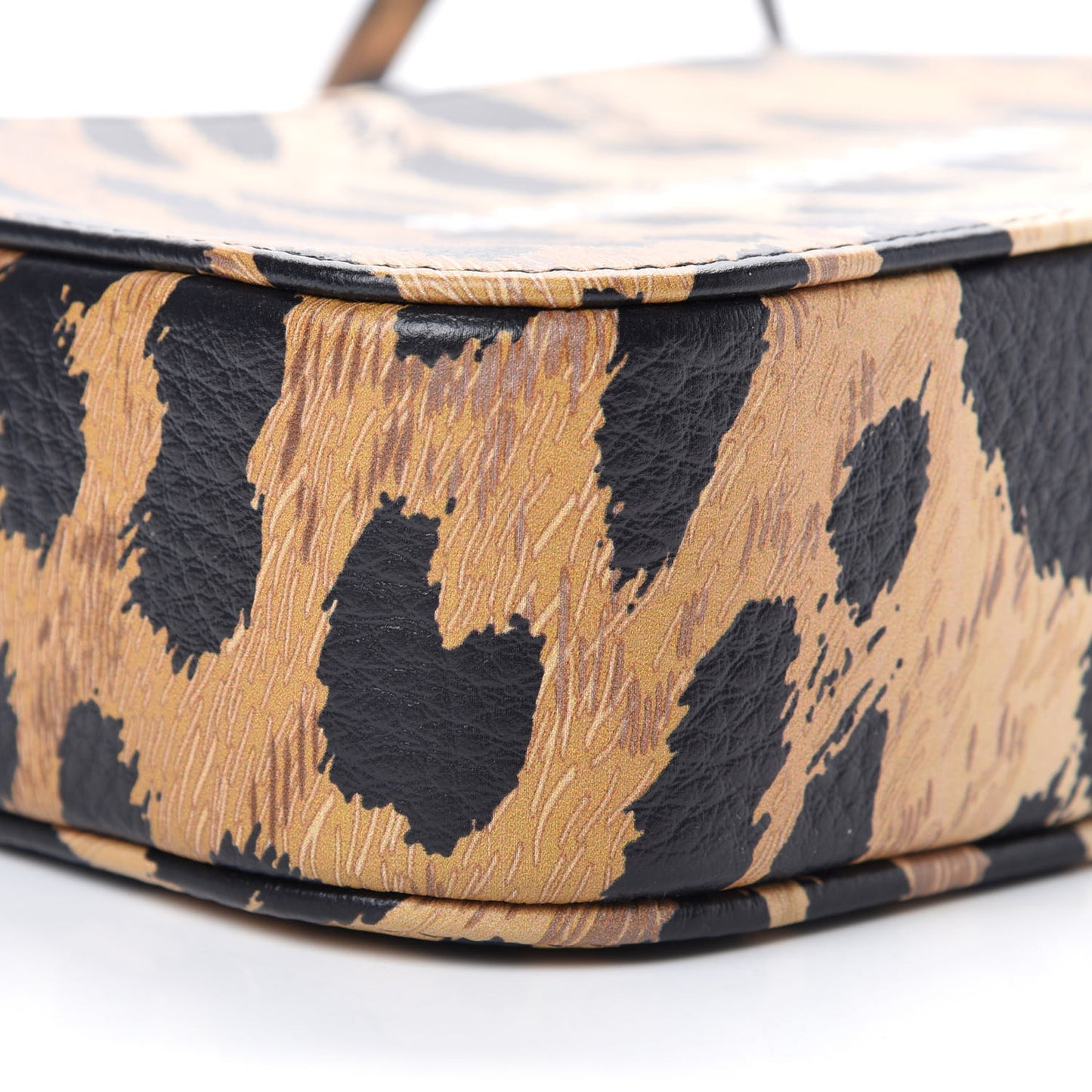 Calfskin Leopard Print XS Everyday Camera Bag Beige White