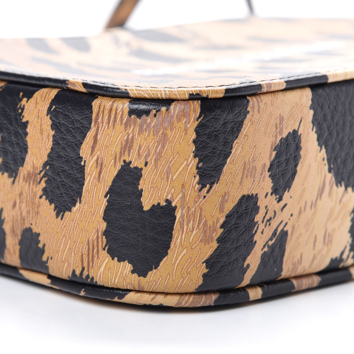 Balenciaga Calfskin Leopard Print XS Everyday Camera Bag Beige White 8 of 9