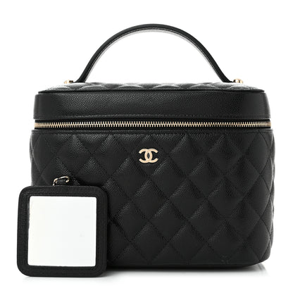 Chanel Caviar Quilted Large Vanity Pouch Black 2 of 11