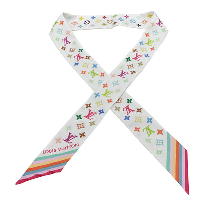 Louis Vuitton LV X TM Silk Monogram Multicolor BB Bandeau White 1 of 3