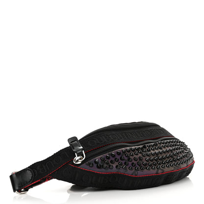 Christian Louboutin Calfskin Spiked Paris NYC Belt Bag Black Black 4 of 11