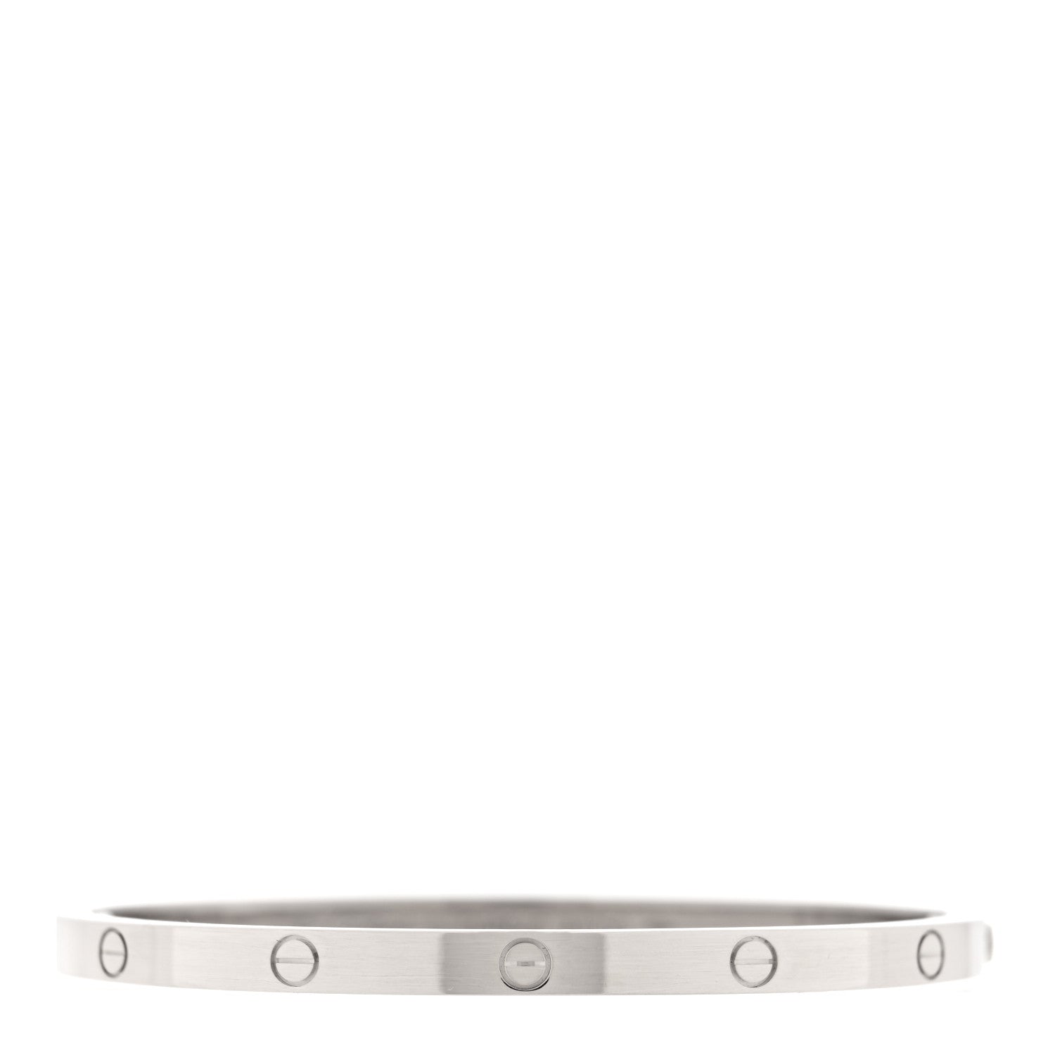 Cartier 18K White Gold Small LOVE Bracelet 15 1 of 7