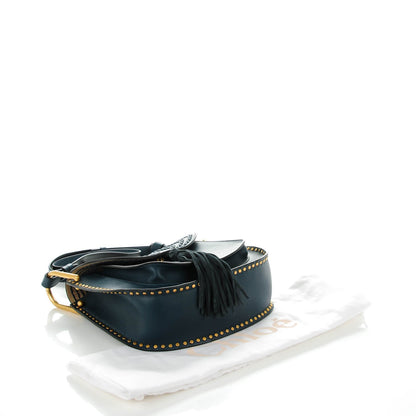 Chloe Calfskin Braided Medium Hudson Shoulder Bag Silver Blue 4 of 7