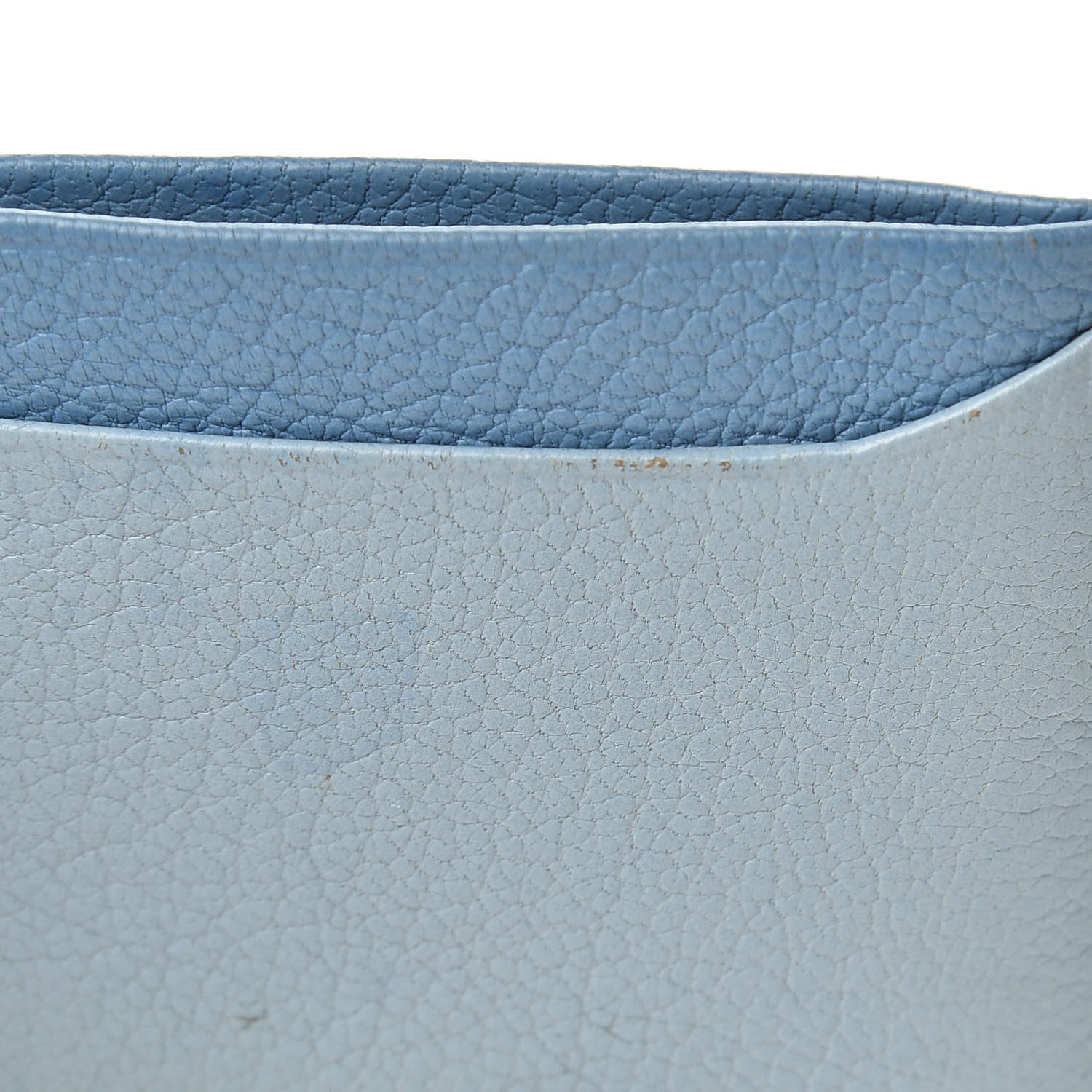 Miu Miu Goatskin Madras Bicolore Card Case Astrale Ciel 10 of 10