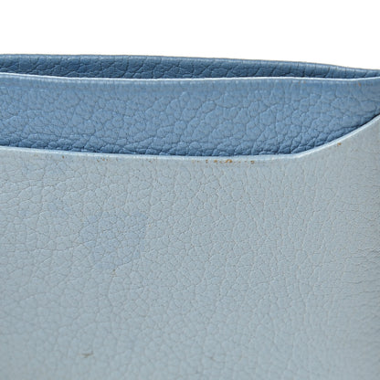 Miu Miu Goatskin Madras Bicolore Card Case Astrale Ciel 10 of 10