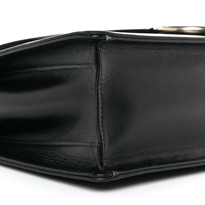 Gucci Textured Calfskin Medium Torchon GG Ring Shoulder Bag Black 8 of 10