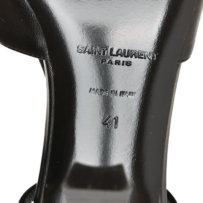 Saint Laurent Smooth Calfskin Jeanne 110 Slingback Pumps 41 Black 8 of 11