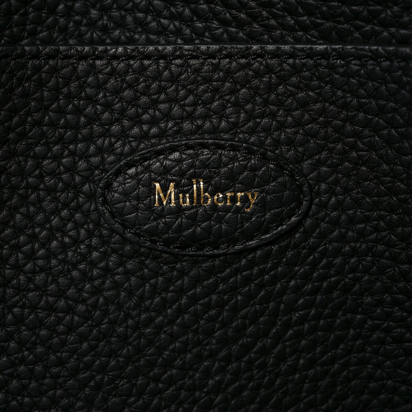 Heavy Grain Small Soft Bayswater Satchel Black