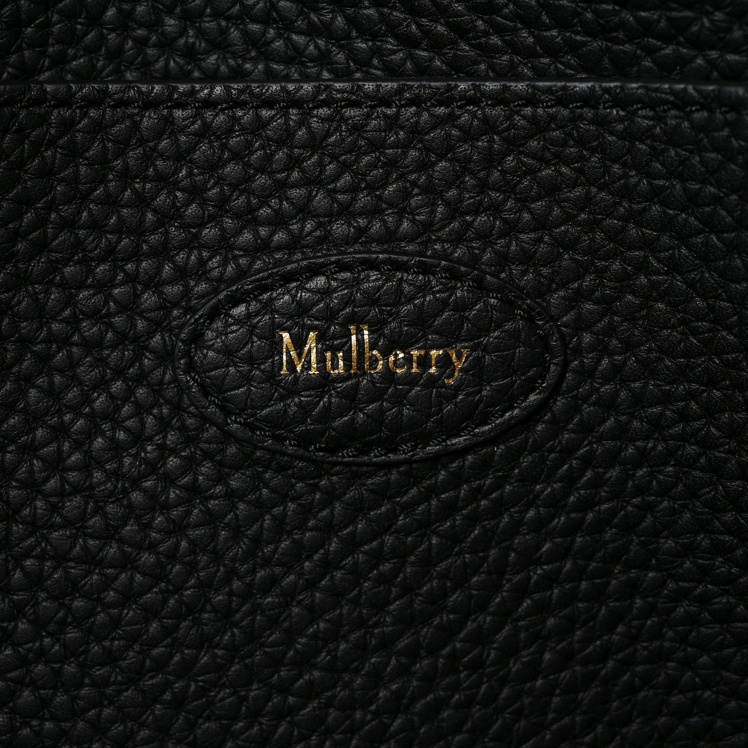 Mulberry Heavy Grain Small Soft Bayswater Satchel Black 5 of 8