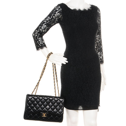 Chanel Lambskin Jumbo Single Flap Black 2 of 8