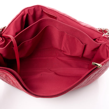 Chanel Calfskin Quilted XXL Travel Flap Bag Red 6 of 14