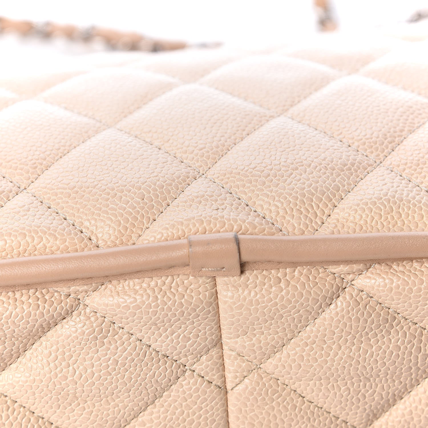Chanel Caviar Quilted Large French Riviera Flap Beige 14 of 18
