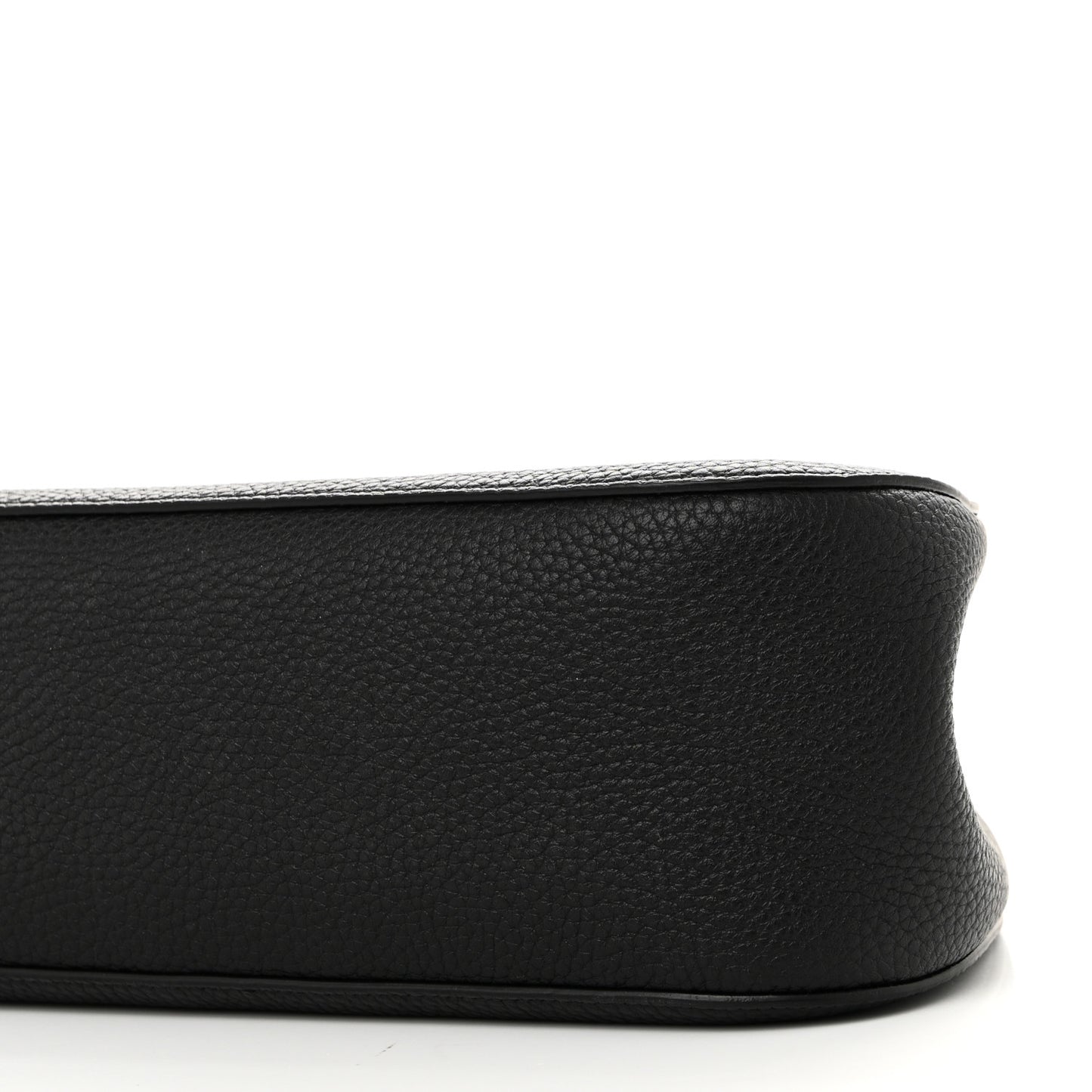 Grained Calfskin Alger Shoulder Bag Black