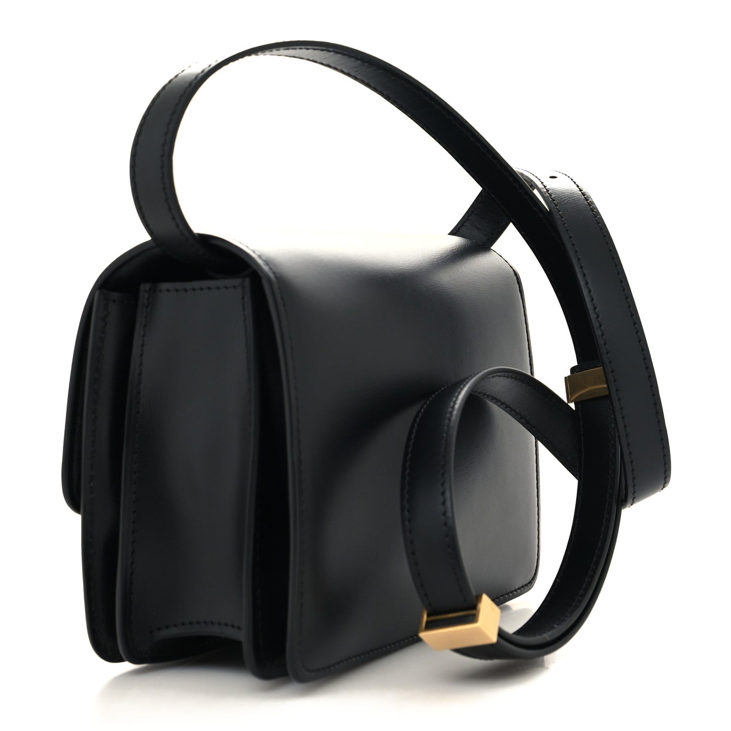 Box Calfskin Small Classic Box Flap Bag Black