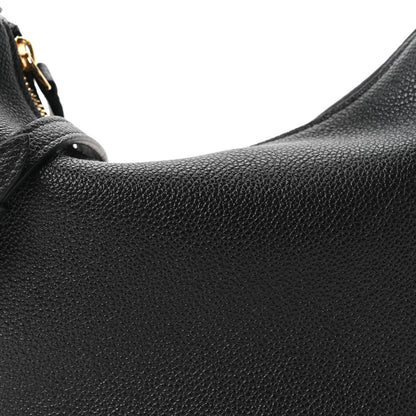 Celine Supple Grained Calfskin Teen Lulu Shoulder Bag Black 7 of 9