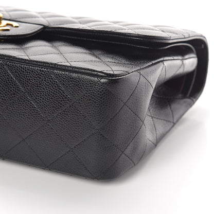 Chanel Caviar Quilted Jumbo Double Flap Black 12 of 12