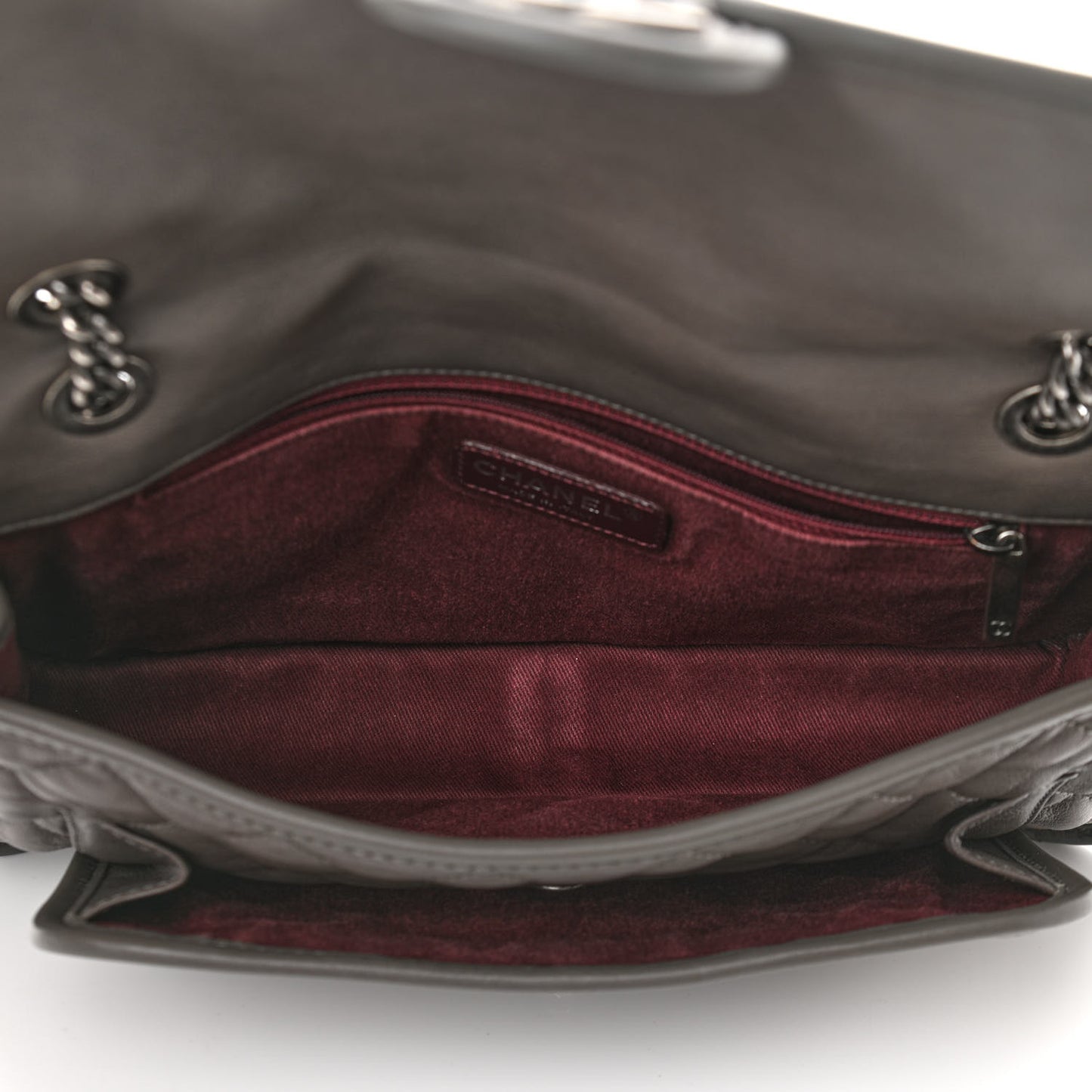 Calfskin Medium Casual Riviera Flap Dark Grey