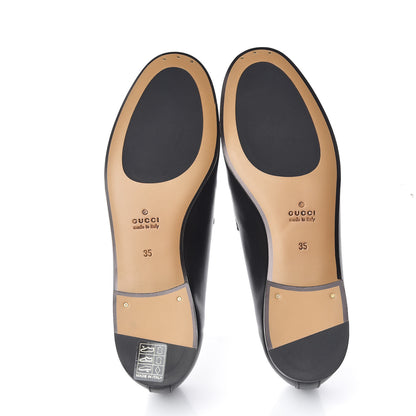 Gucci Calfskin Womens Jordaan Loafers 35 Black 5 of 9