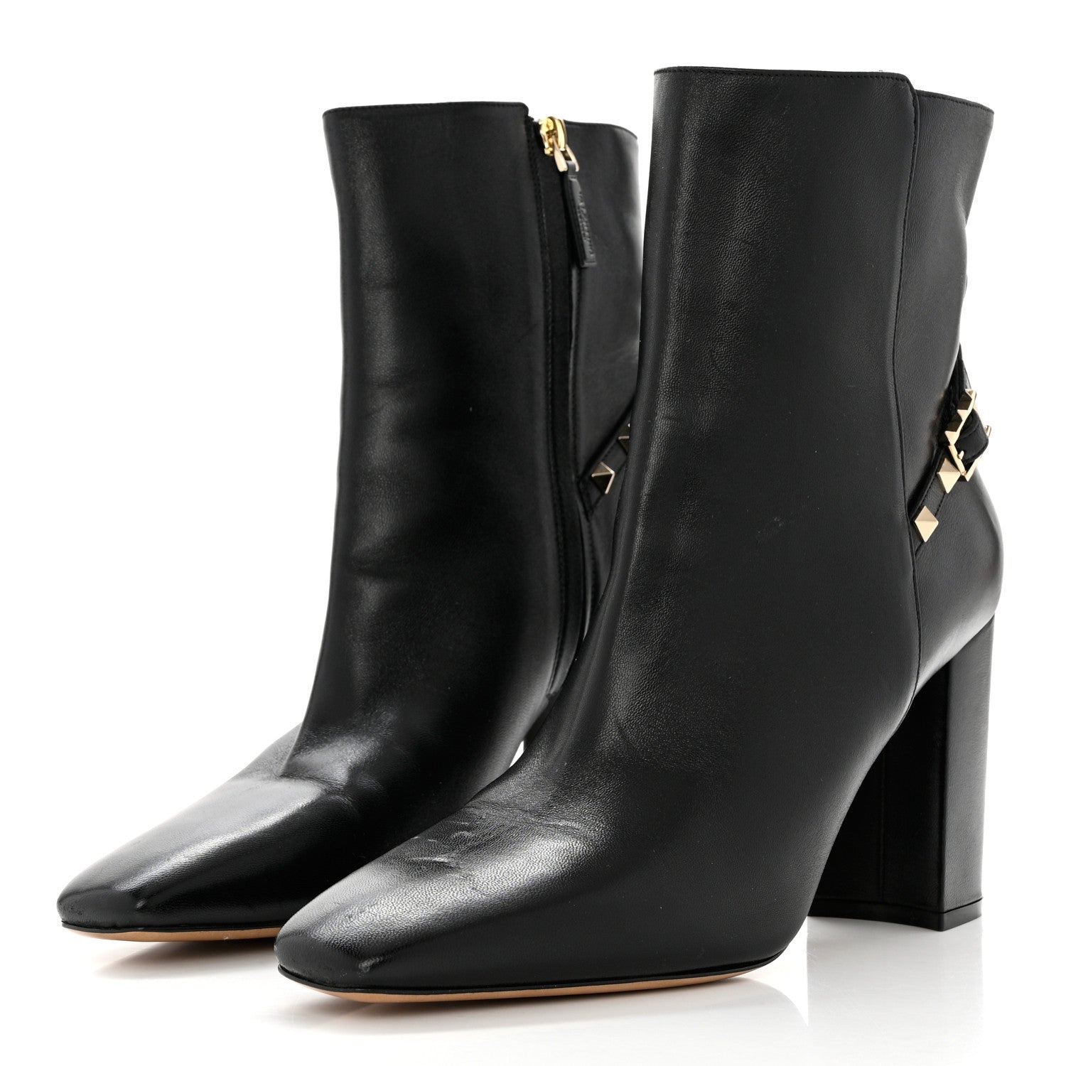 Valentino Garavani Nappa Rockstud 90mm Ankle Boots 41 Black 3 of 8