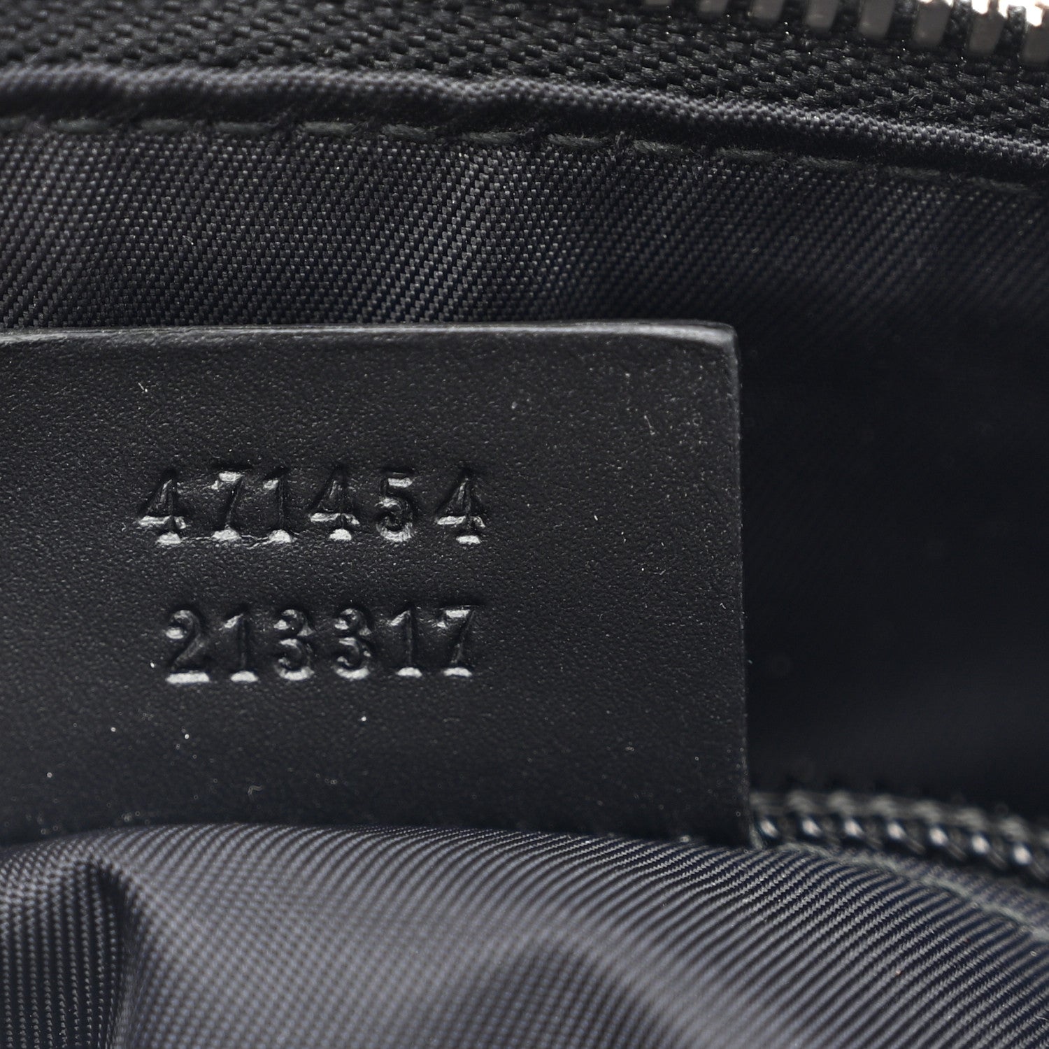 Gucci GG Supreme Monogram Web Messenger Bag Black 7 of 14