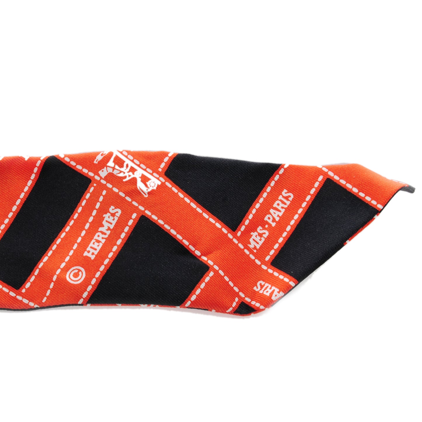 Silk Bolduc Twilly Black and Orange