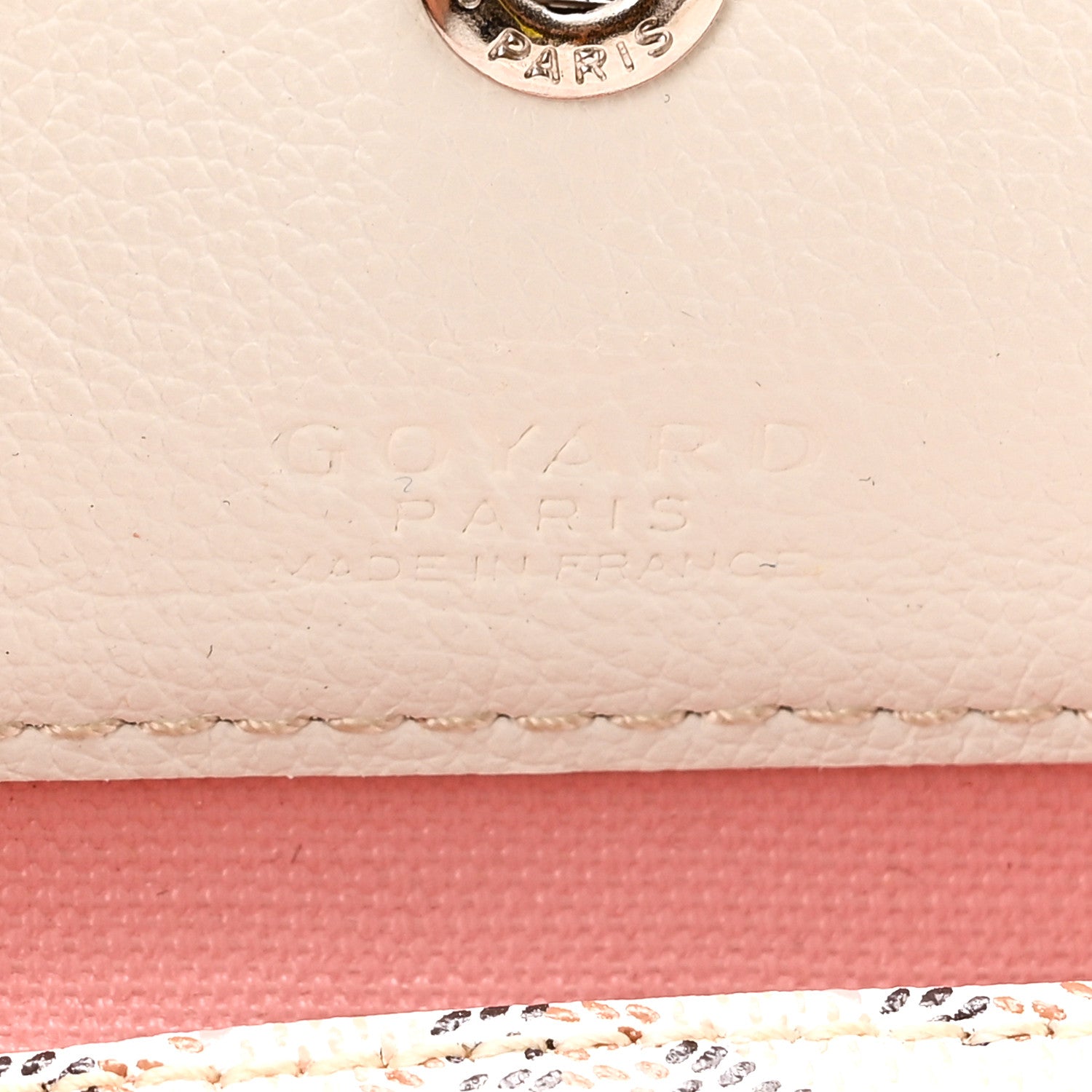 Goyard Goyardine Saint Louis Claire Voie GM White Pink 7 of 12