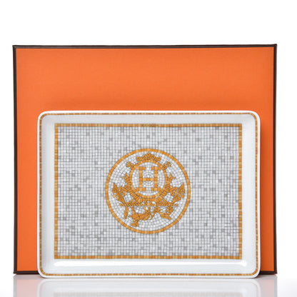 Hermes Porcelain Mosaique au 24 Sushi Plate 5 of 5
