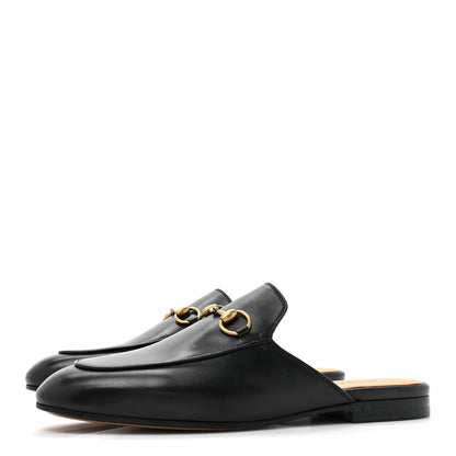 Gucci Calfskin Womens Princetown Slippers 37 Black 3 of 11