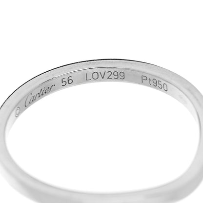 Cartier Platinum 2mm Ballerine Curved Wedding Band Ring 56 7.5 5 of 5