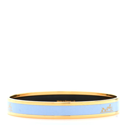 Hermes Enamel Printed Narrow Caleche Bracelet 65 3 of 6