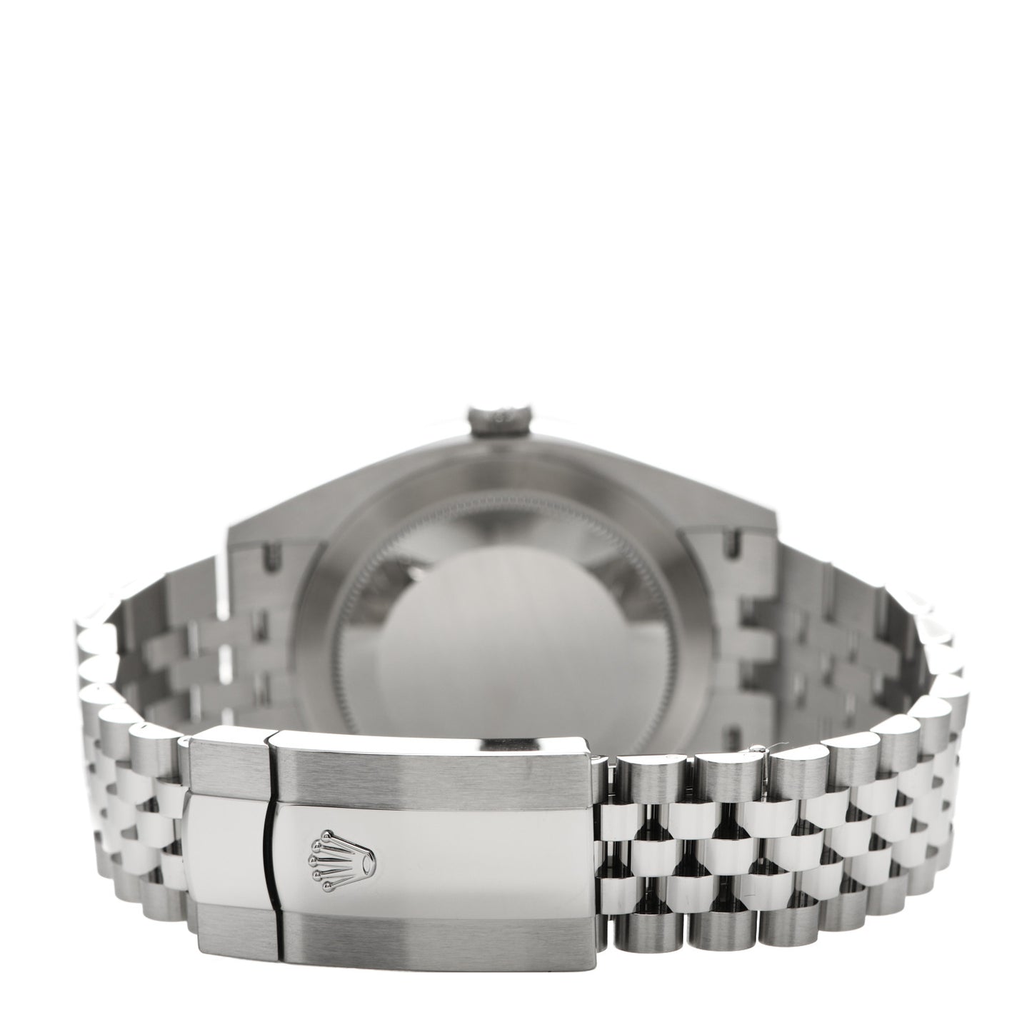 Stainless Steel 18K White Gold 41mm Oyster Perpetual Wimbledon Datejust Watch Slate 126334