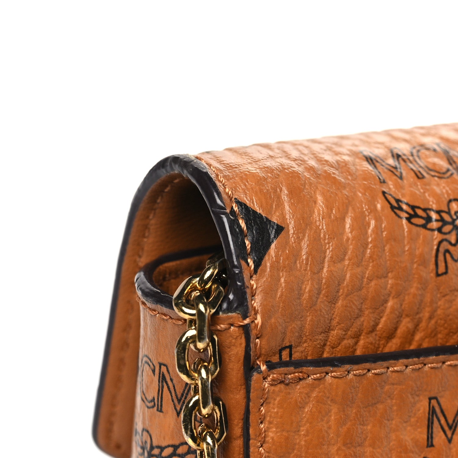 MCM Visetos Medium Patricia Wallet On Chain Cognac 11 of 12