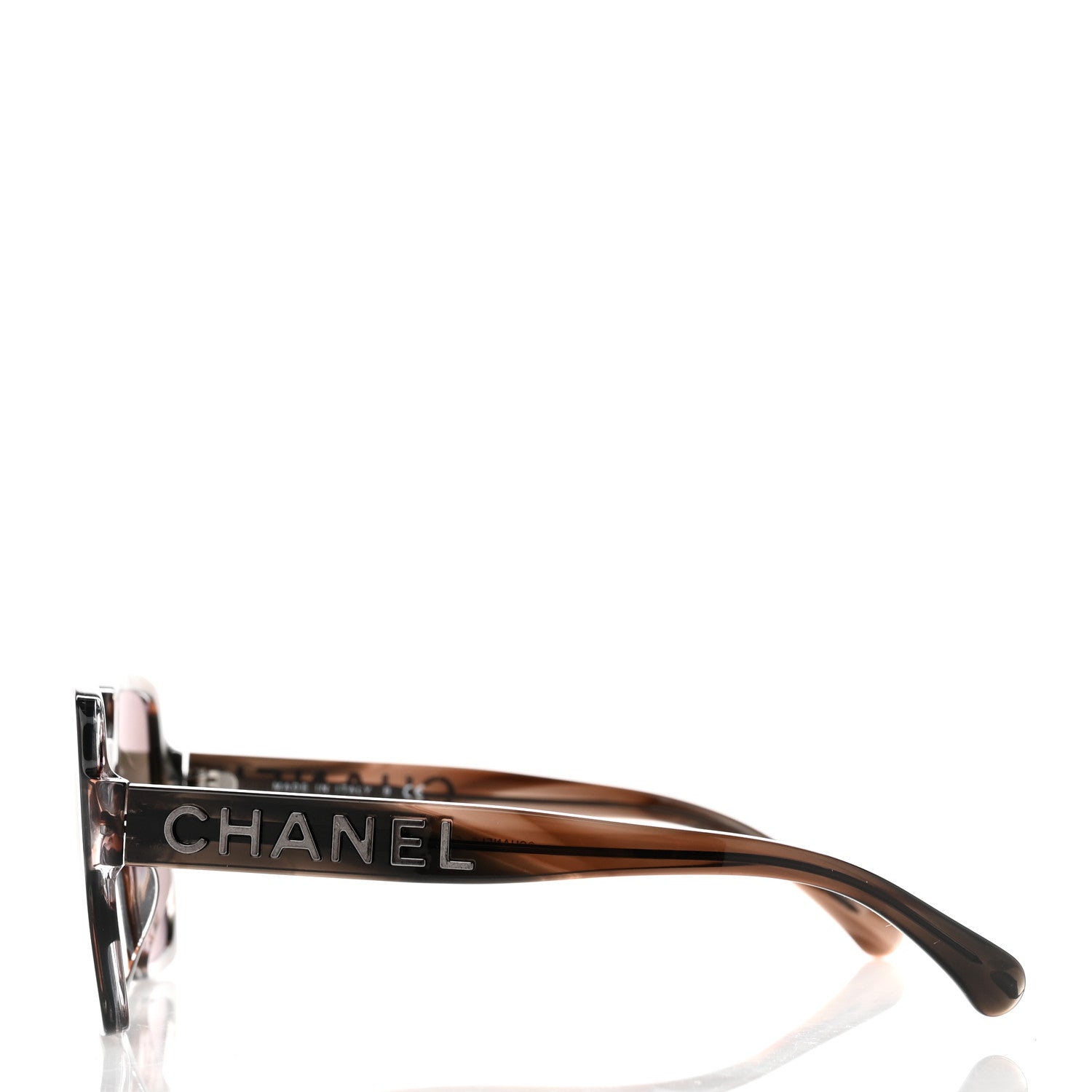 Chanel Acetate Polarized Square Sunglasses 5408-A Brown 3 of 7