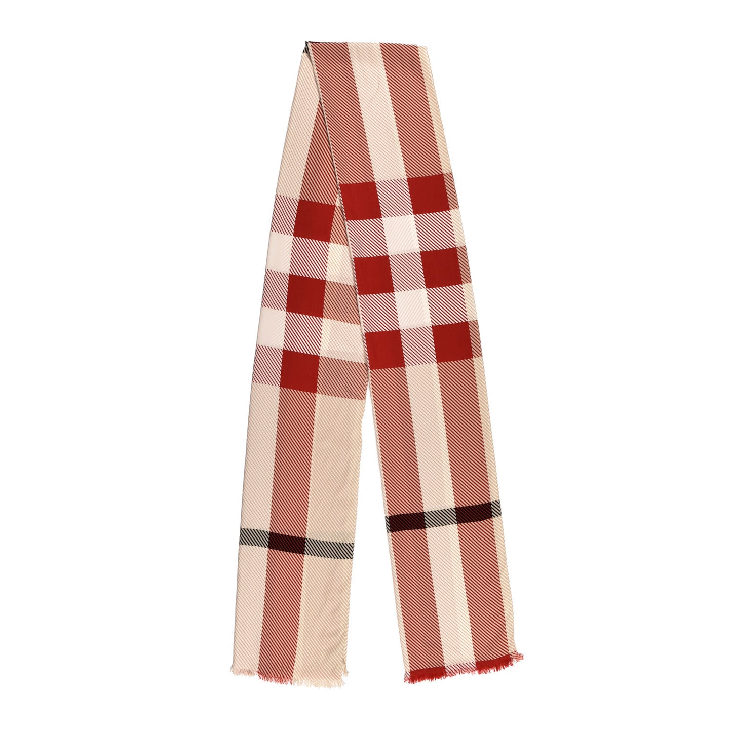 Silk Super Exploded Scarf Red