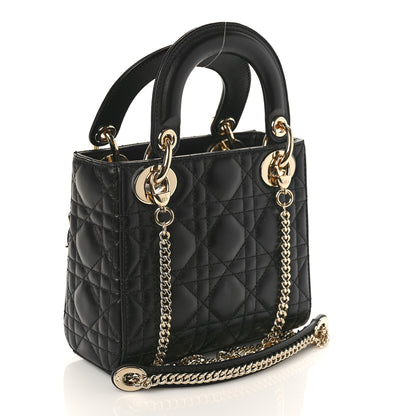 Christian Dior Lambskin Cannage Mini Lady Dior Black 3 of 8